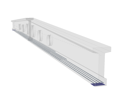 Vorgespannte Bauteile mit Öffnungen